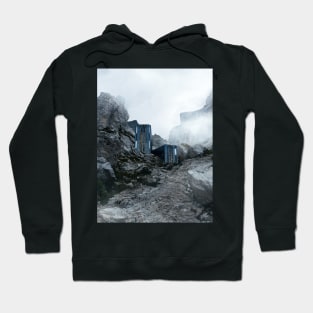 Buildings In The Foggy Mountains Hoodie